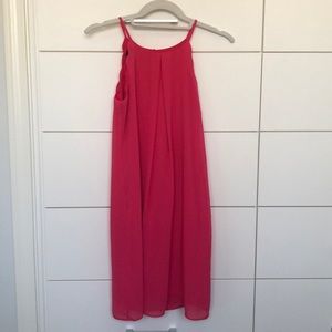 Tank top dress with scallop siding